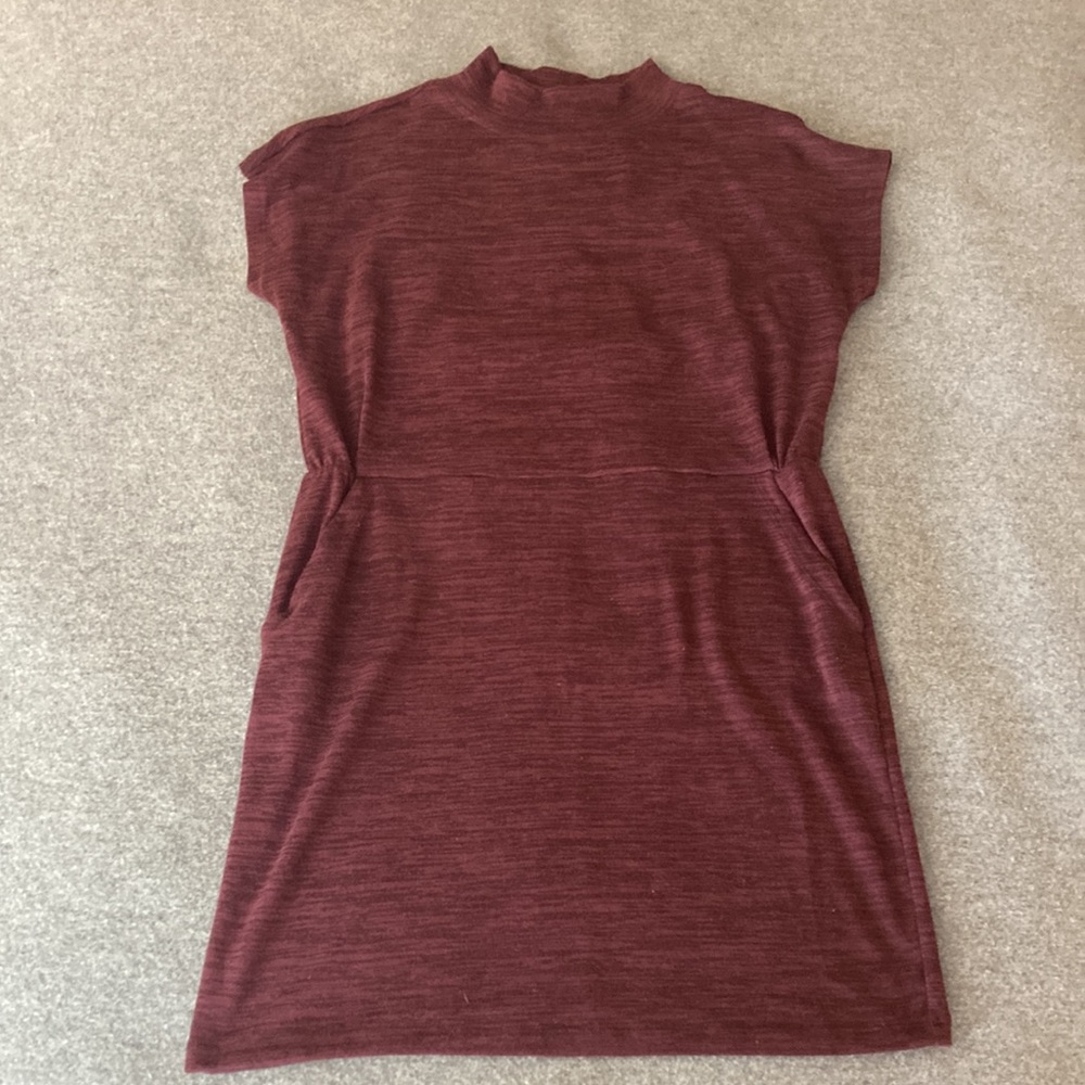 Lole Mock Neck Cap Sleeve Dress